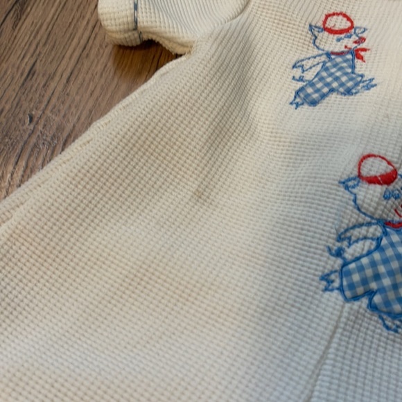 Tiny Tots Original Vintage White Romper - Picture 7 of 7